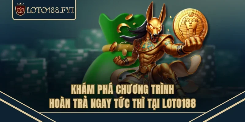 Khám phá chương trình hoàn trả ngay tức thì tại LOTO188