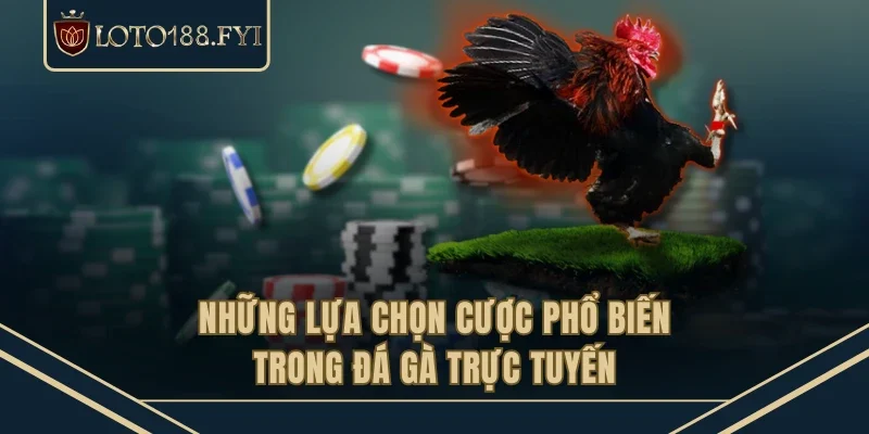 Những lựa chọn cược phổ biến trong đá gà trực tuyến