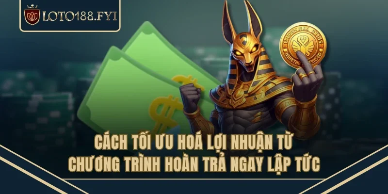 Cách tối ưu hoá lợi nhuận từ chương trình hoàn trả ngay lập tức
