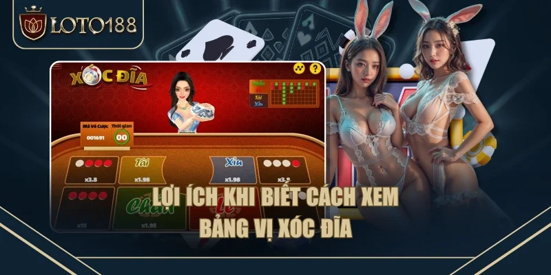 Lợi ích khi biết cách xem bảng vị xóc đĩa Lợi ích khi biết cách xem bảng vị xóc đĩa